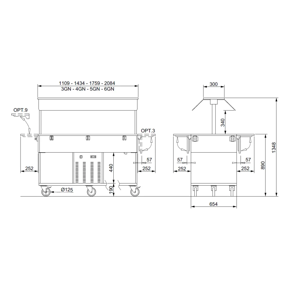 BUFFET RÉFRIGÉRÉ HEKO 5R