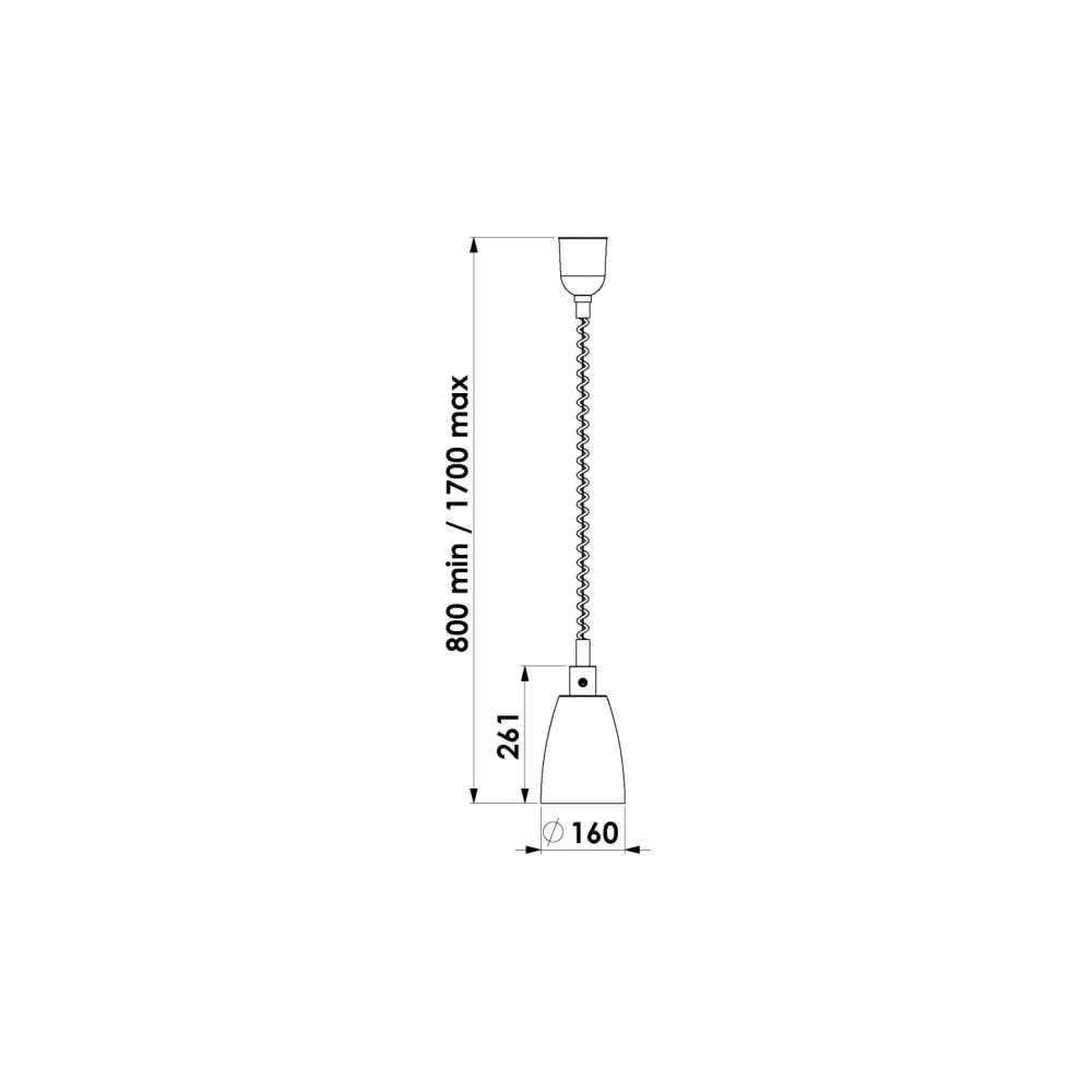 LAMPE CHAUFFANTE INFRAROUGE SUSPENDU HELIOS AIR P1