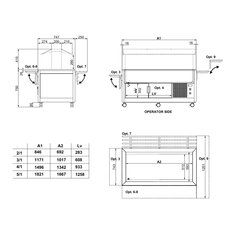 BUFFET RÉFRIGÉRÉ ENFANTS KIDS 2R
