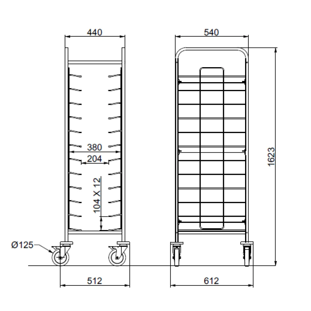 PORTE-PLATEAUX TRAY 12