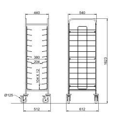 PORTE-PLATEAUX TRAY 12