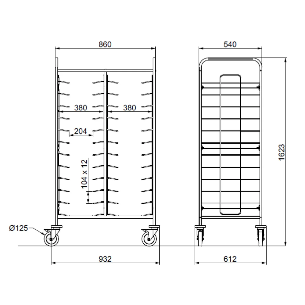 PORTE-PLATEAUX TRAY 24