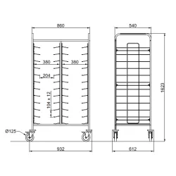 PORTE-PLATEAUX TRAY 24