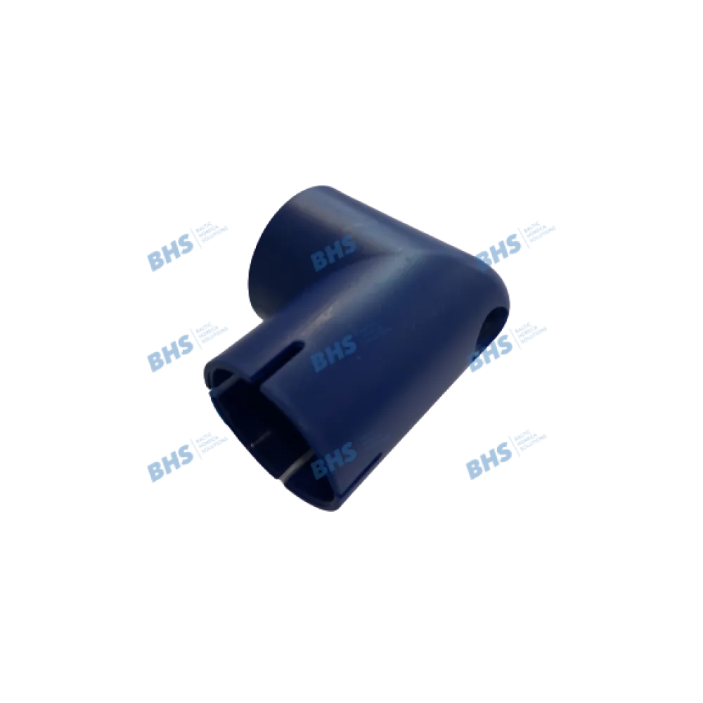 Curved tap powder container