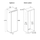 Réfrigérateur encastrable BIK 343 W