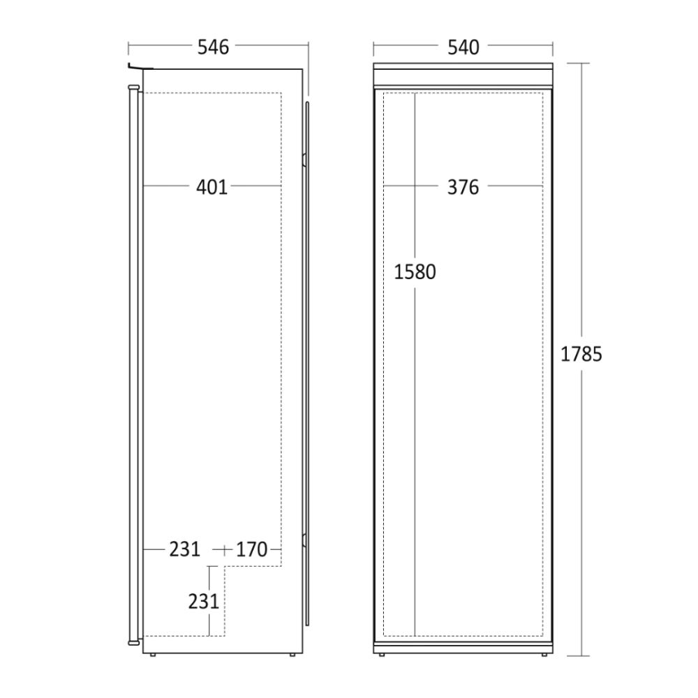 Réfrigérateur encastrable BIK 343 W