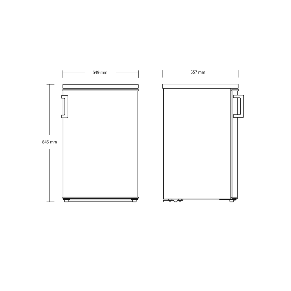 Réfrigérateur avec congélateur SKB 161 W