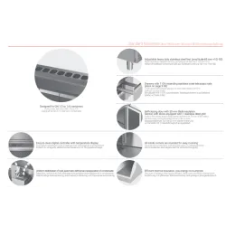 Comptoir saladette P121 940 mm