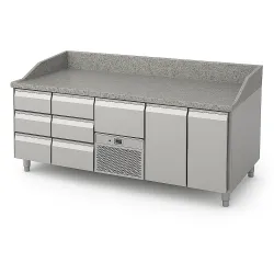 Comptoir de refroidissement avec plateau en granite 2130 mm P446