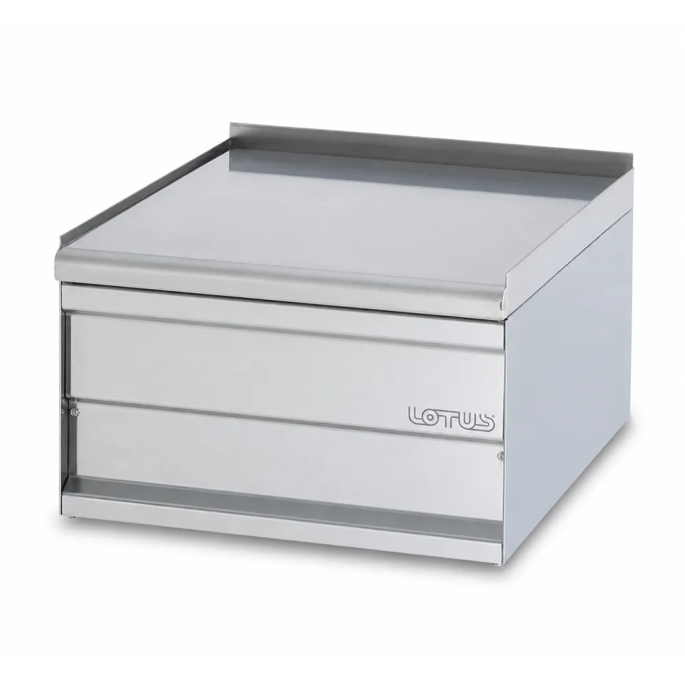 Plan de travail inox LOTUS PL-2 600x500 mm pour cuisines professionnelles
