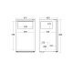 Réfrigérateur combiné 75 + 7 L Scandomestic HOME SKB 82 WE blanc