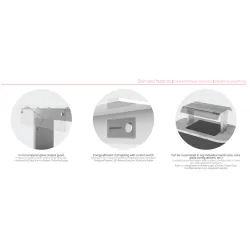 Étagère de buffet avec éclairage 2043 mm