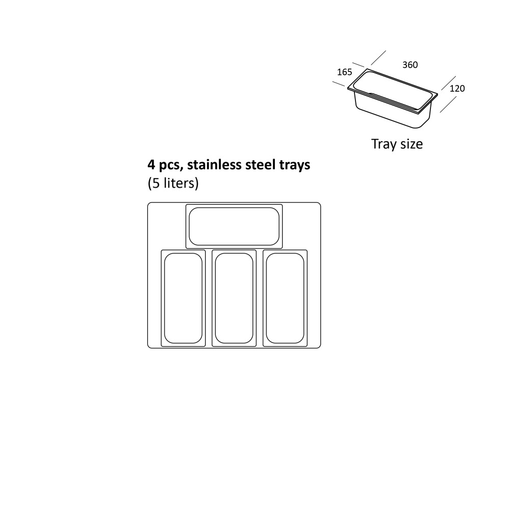 Vitrine congélateur SIC4WB