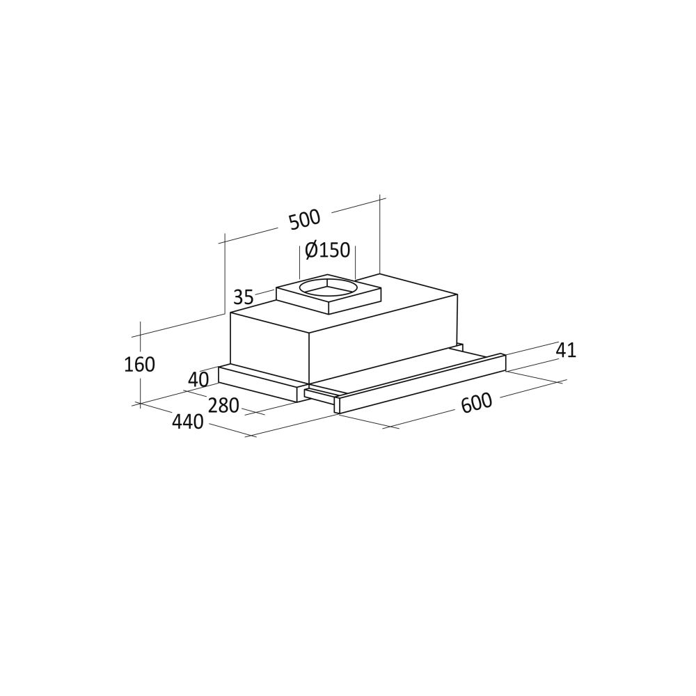 Hotte aspirante KHP60300A