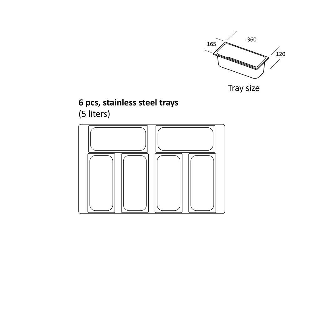 Vitrine congélateur SIC6WB