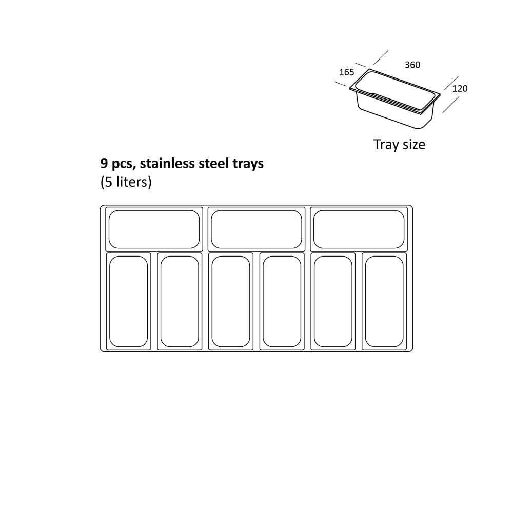 Vitrine congélateur SIC9WB