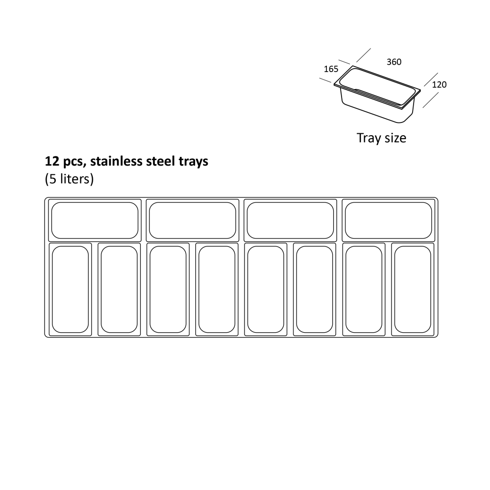 Vitrine congélateur SIC12WB