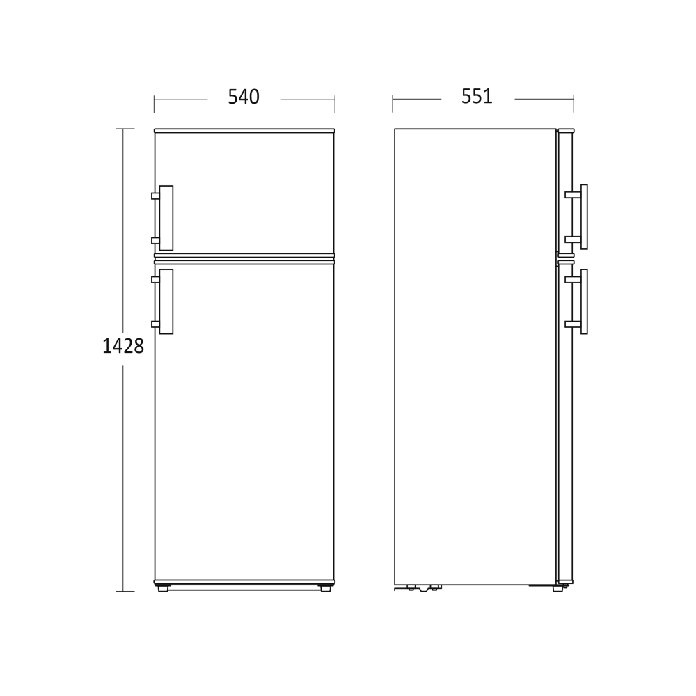 Réfrigérateur CBF211WD