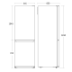 Réfrigérateur Combi CBF253NFW