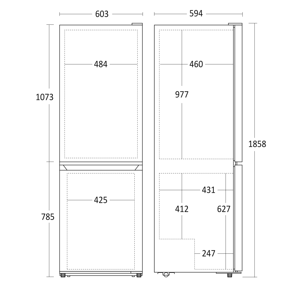 Réfrigérateur Combi CBF315WE