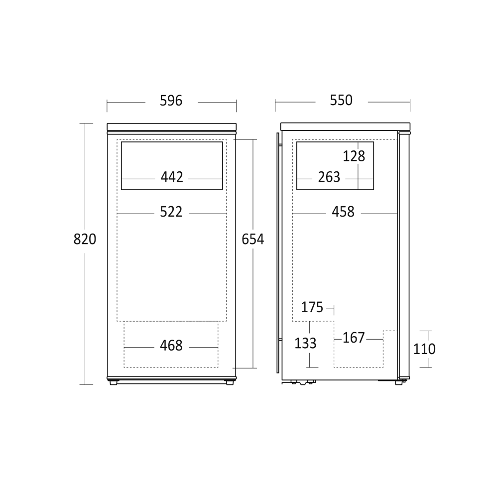 Réfrigérateur Combi BIC111WE