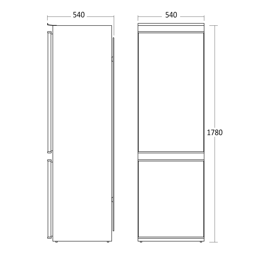 Réfrigérateur Combi BIC249WE