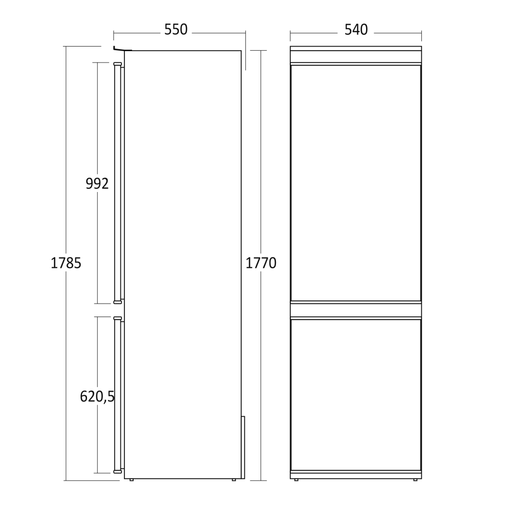 Réfrigérateur Combi CBI267NFWD