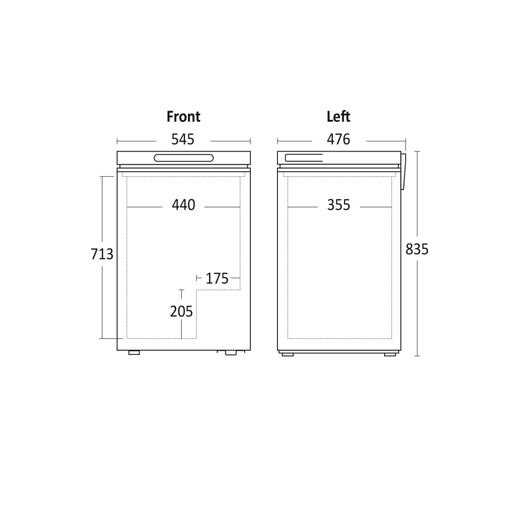 Congélateur coffre CF100WD