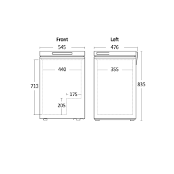 Congélateur coffre CF100WD