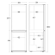 Réfrigérateur combiné 219 L + 96 L Scandomestic HOME CBF315XE