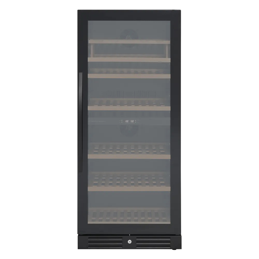Armoire de présentation vin SCANDOMESTIC SV 104 B noire 90 bouteilles