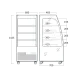Vitrine réfrigérée SCANDOMESTIC OFC60B 135 L