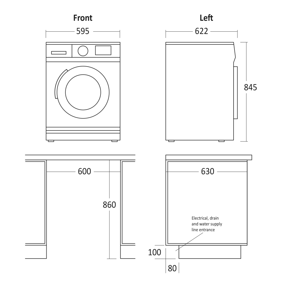 Sèche-linge à pompe à chaleur Scandomestic HOME TDH8WA3 8 kg