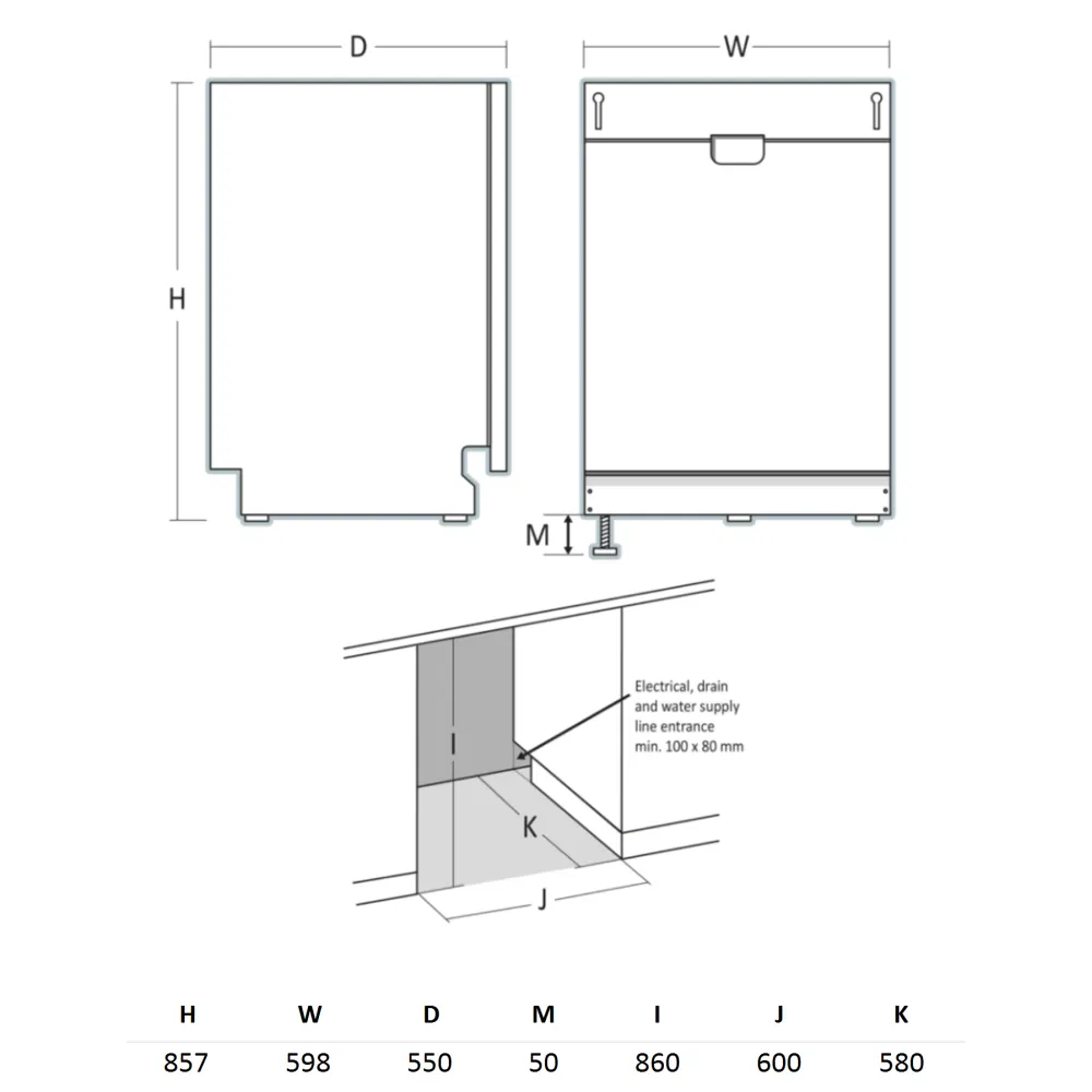 Lave-vaisselle professionnel SCANDOMESTIC DWI1642WB 16 couverts