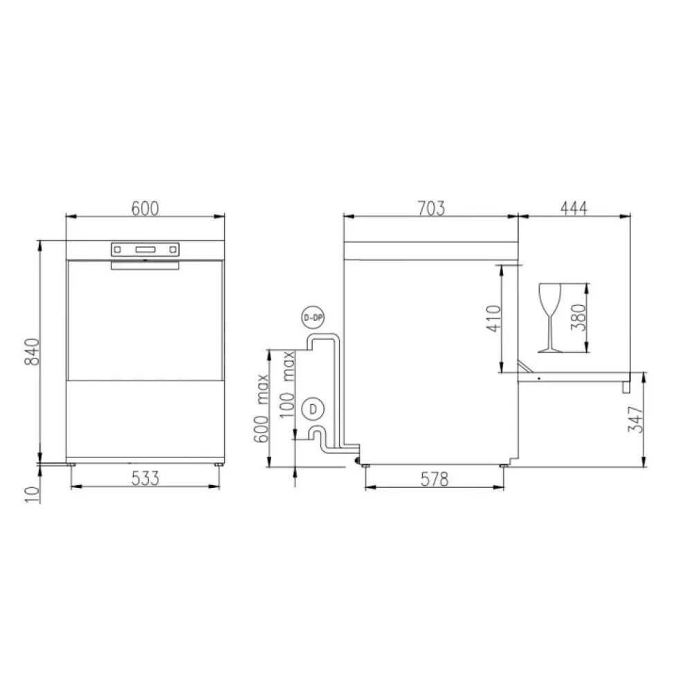 Lave-vaisselle KASTEL SK 60E PRS SD 600 mm