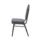 Chaise de banquet empilable TANGO en acier gris foncé