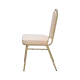 Chaise de banquet empilable ES 314 beige et champagne gold