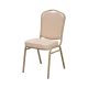 Chaise de banquet empilable ES 314 beige et champagne gold