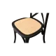 Chaise empilable en bois et rotin tressé RT 2035