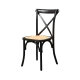 Chaise empilable en bois et rotin tressé RT 2035