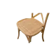 Chaise empilable en bois et rotin tressé RT 2035