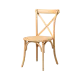 Chaise empilable en bois et rotin tressé RT 2035