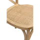 Chaise empilable en bois et rotin tressé RT 2035