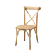 Chaise empilable en bois et rotin tressé RT 2035