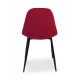Chaise professionnelle velours rouge BELLA MILANO