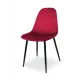 Chaise professionnelle velours rouge BELLA MILANO