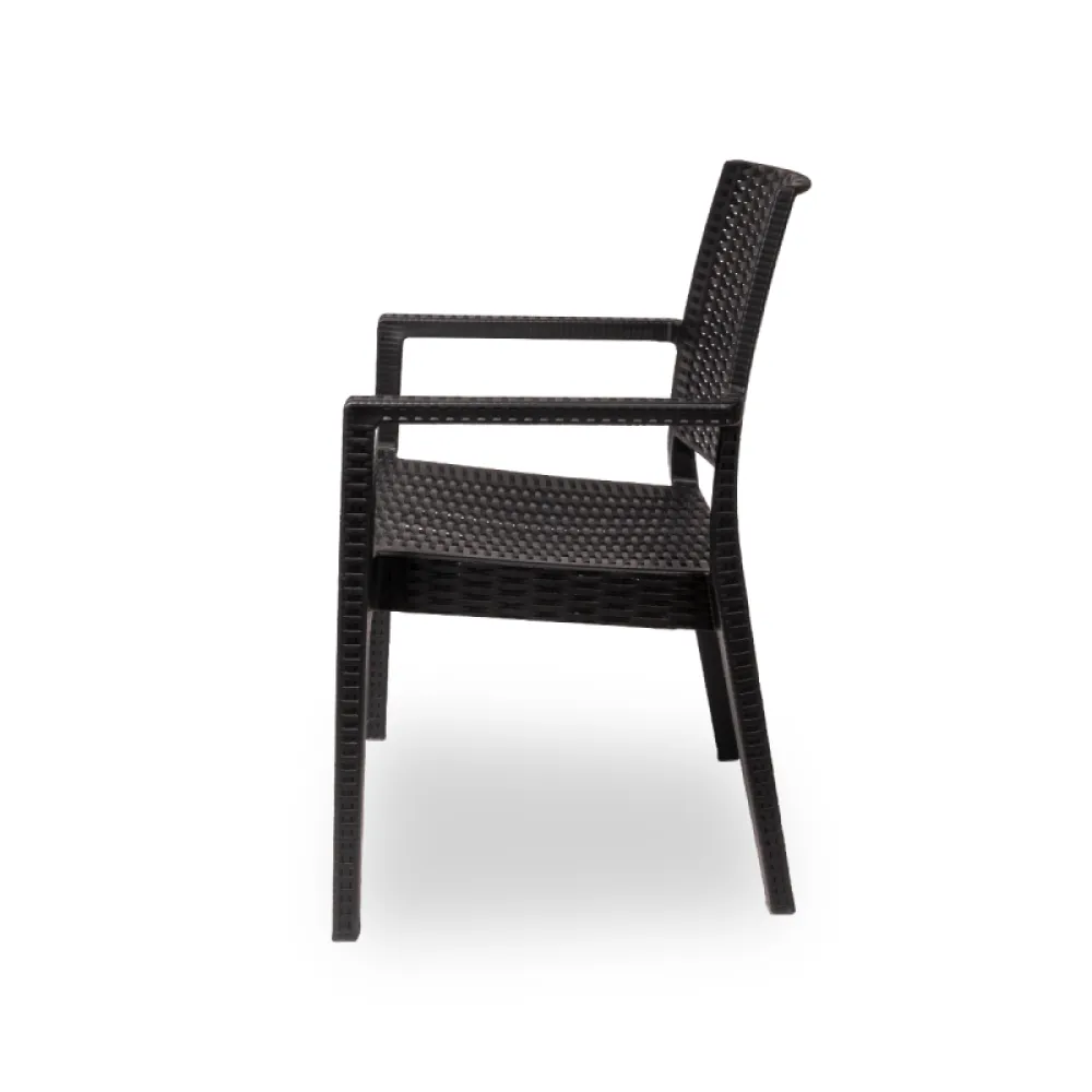 Chaise professionnelle MARIO 110 en polypropylène noir