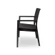 Chaise professionnelle MARIO 110 en polypropylène noir
