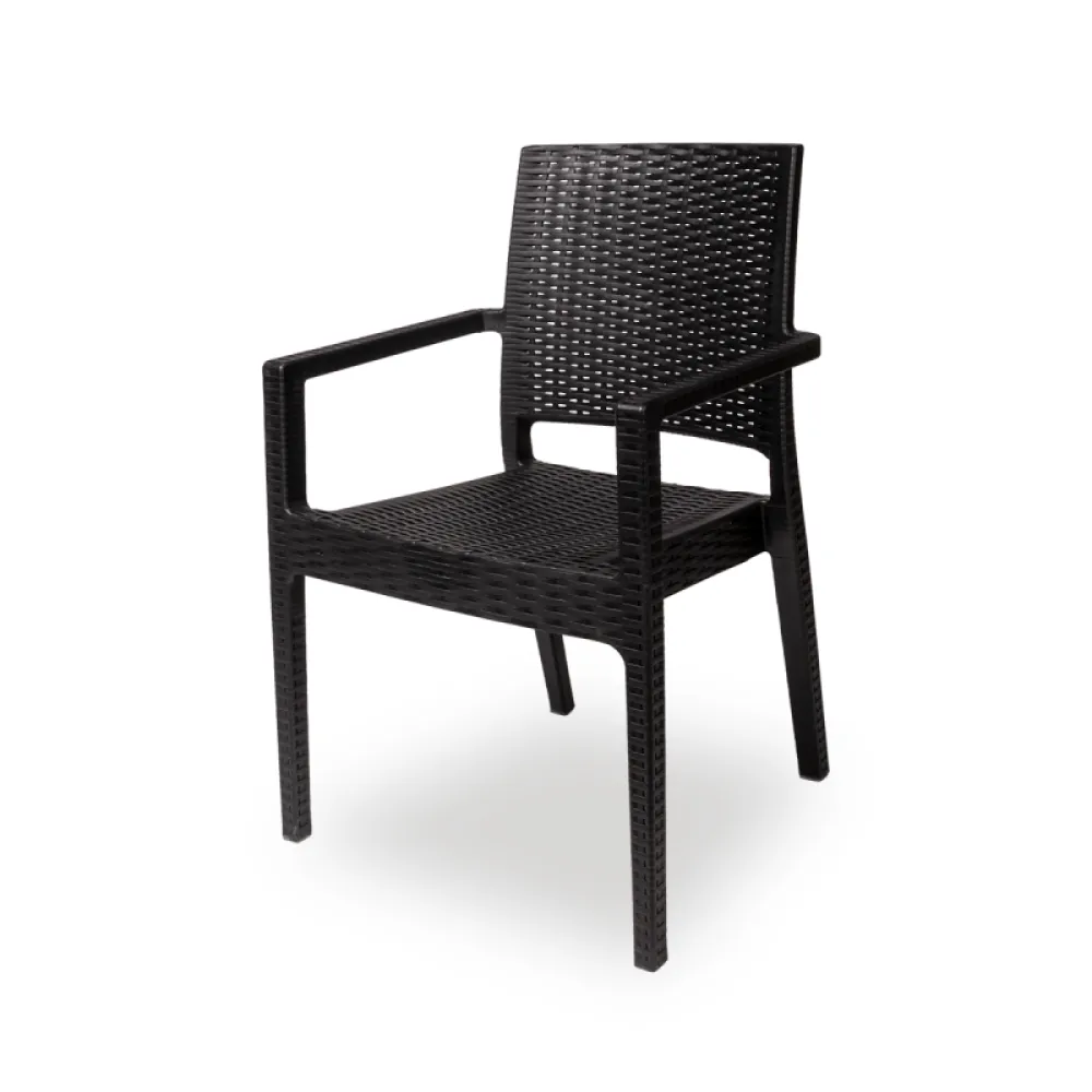 Chaise professionnelle MARIO 110 en polypropylène noir