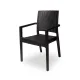 Chaise professionnelle MARIO 110 en polypropylène noir